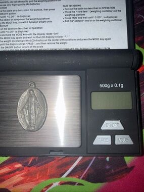 .925 Sterling Silver 6.5 Gram pendant